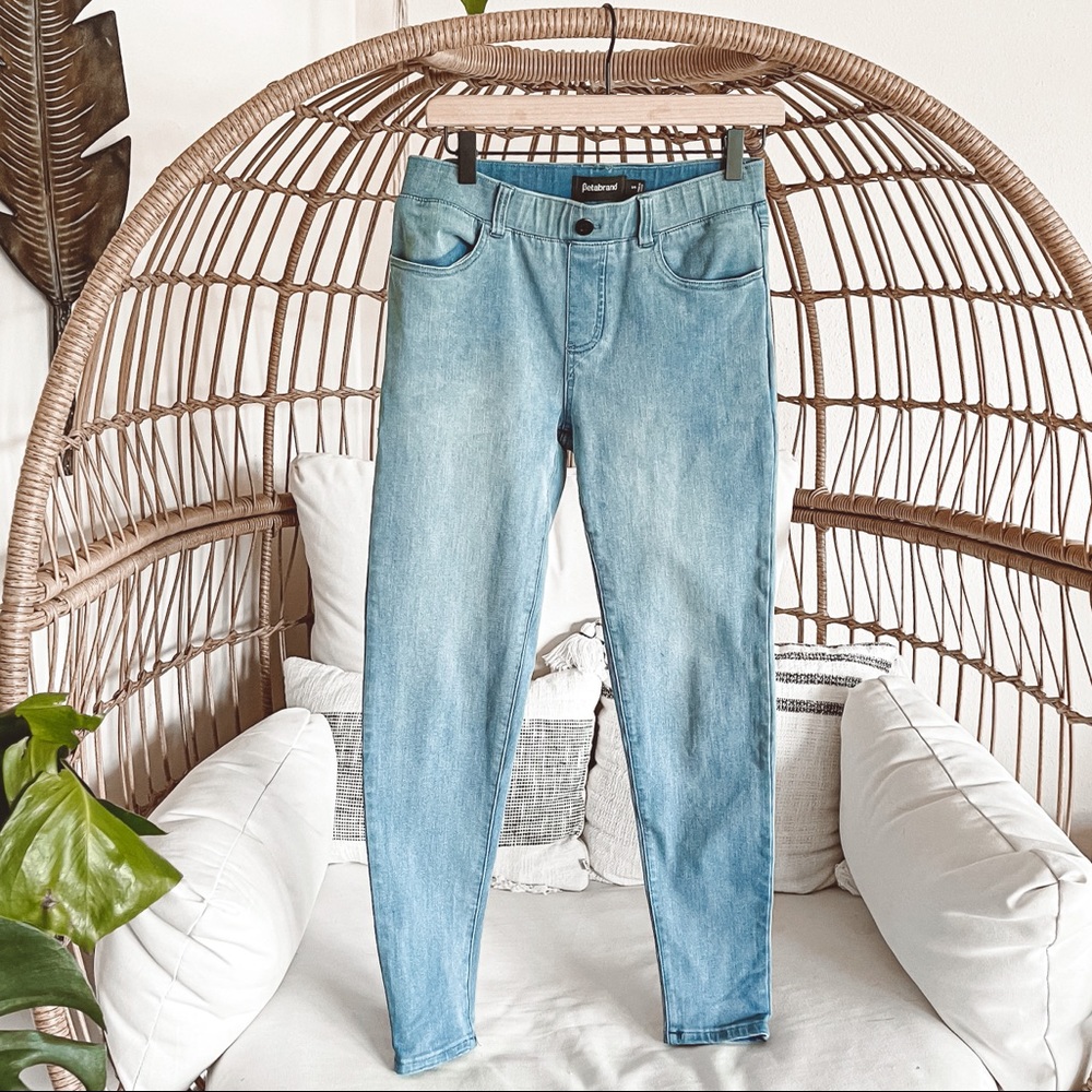 Betabrand Light Wash Skinny Jeans